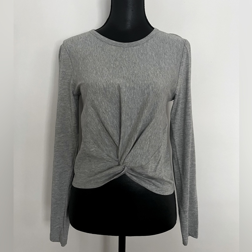 NWT Crop Twist Top by RD Style | Gray | RD70T003S